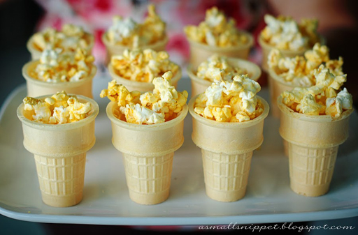 The Olympic Games Party Treat Ideas: Popcorn Torch via Ashley Hackshaw / lilblueboo.com