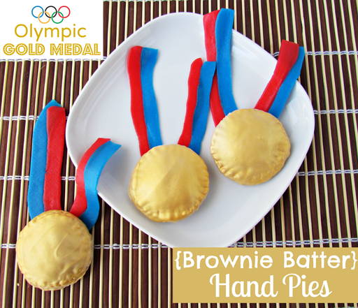 The Olympic Games Party Treat Ideas: Gold Medal Hand Pies via Ashley Hackshaw / lilblueboo.com