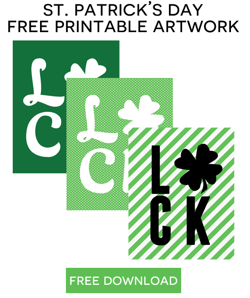 More free St. Patrick's Day Printables via lilblueboo.com