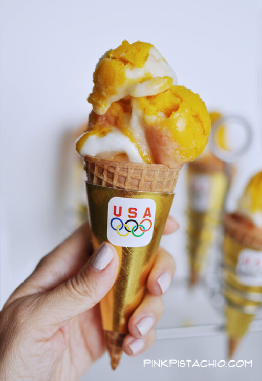 The Olympic Games Party Treat Ideas: Ice Cream Torch via Ashley Hackshaw / lilblueboo.com