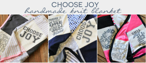 Handmade Patchwork Lil Blue Boo Blanket - Choose Joy