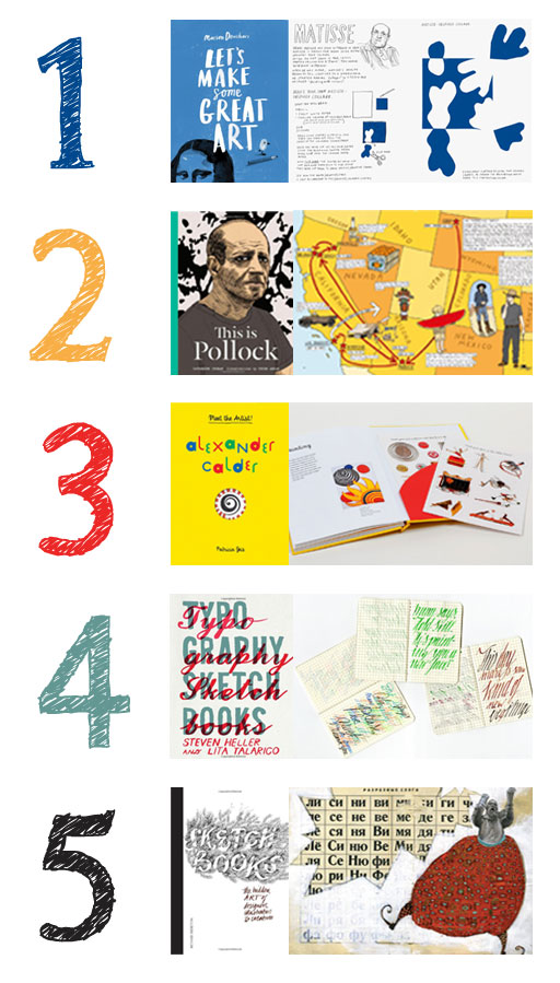 5 Creatively Cool Art Books via Lil Blue Boo / Ashley Hackshaw 