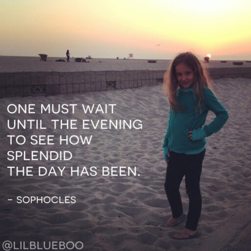 I know I'm the parent but sometimes I feel like I'm being led by a 7-year-old.  Just human.  Connecting dots. Quote by Sophocles