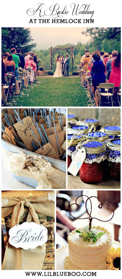 Rustic Wedding Ideas - Hemlock Inn - Bryson City, NC #wedding #rusticwedding #ncwedding #brysoncity 