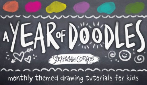 A Year of Doodles by Stephanie Corfee - Kids activity #artjournaling 