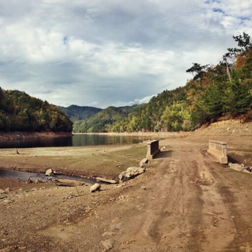 Fontana Lake Bed (and bridge) in Bryson City, NC (at the 288 boat ramp)