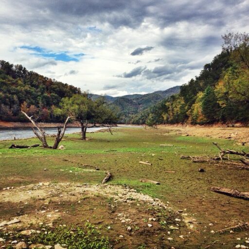 Fontana Lake Bed in Bryson City, NC (at the 288 boat ramp)