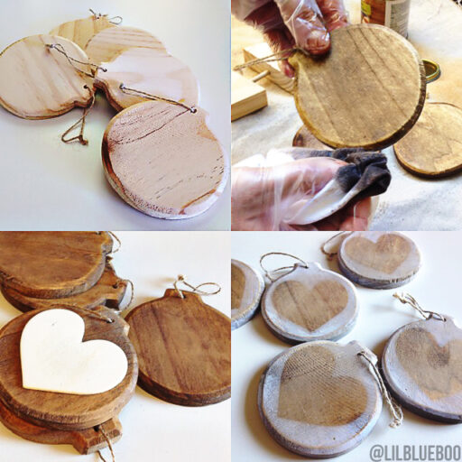 Raw Rustic Wood Ornaments