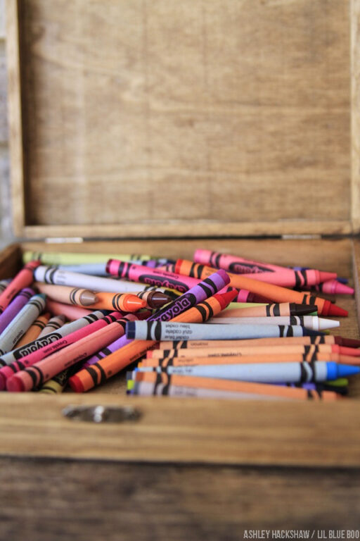 Crayon storage idea - How to organize kid stuff