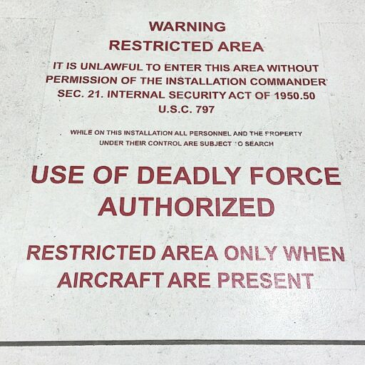 Restricted Area at Eglin AFB