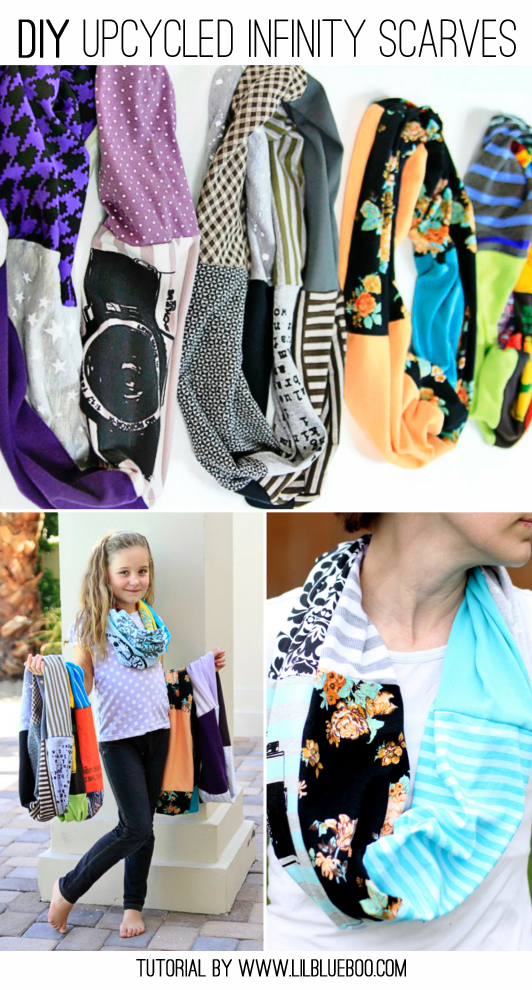 Diy Upcycled Infinity T Shirt Scarf