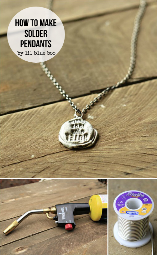 How to make stamped solder pendants solder jewelry 
