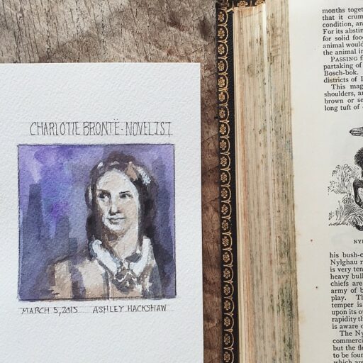 Charlotte Bronte Painting Portrait