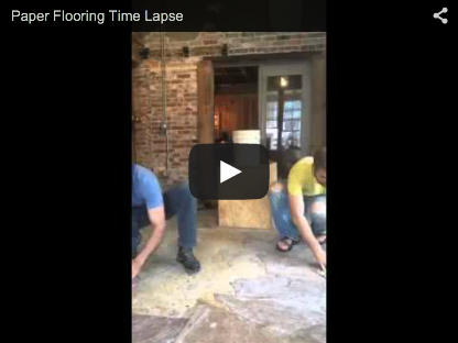 Paper Bag Flooring Time Lapse