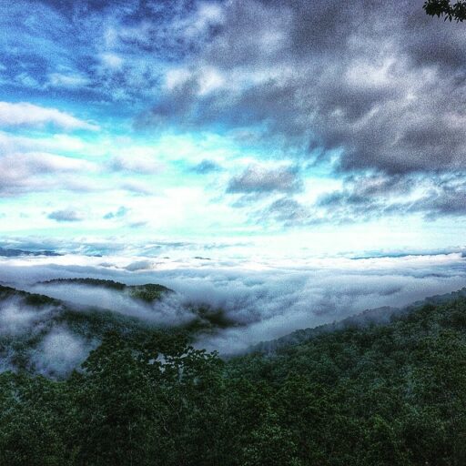 Cloudy view in  the Smokies