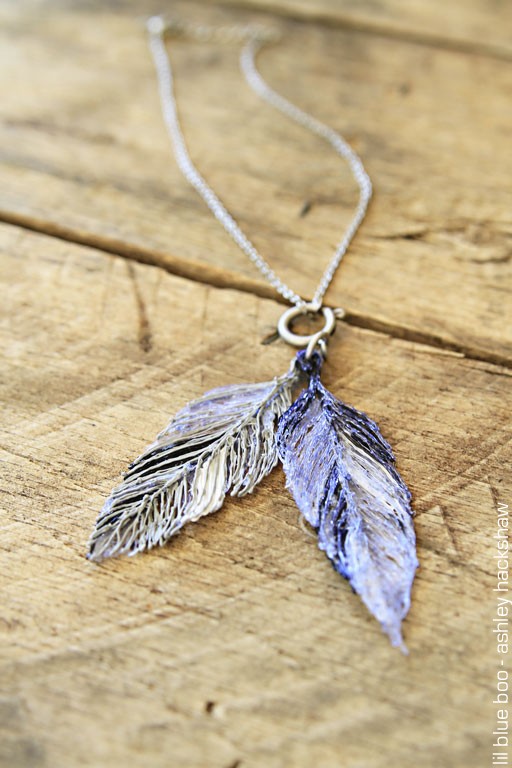 how to make feather jewelry