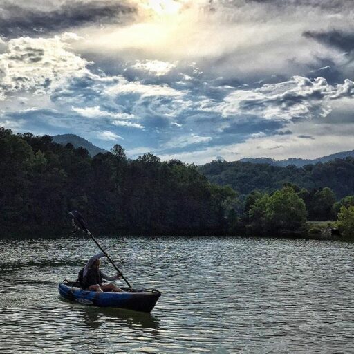 Fontana Lake Kayaking right outside of Bryson City