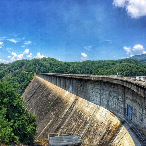 Fontana Dam in the Great Smoky Mountains