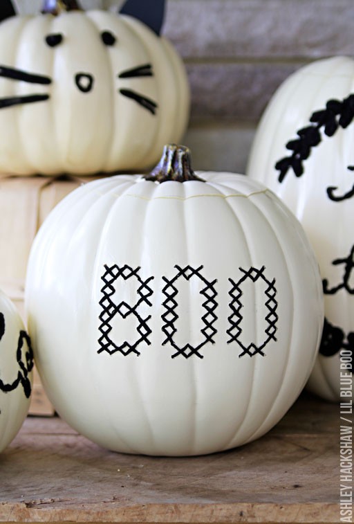 halloween cross stitch pumpkin