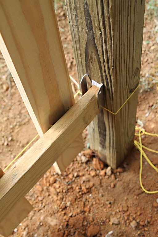 Instructions for running string line in preparation for fence