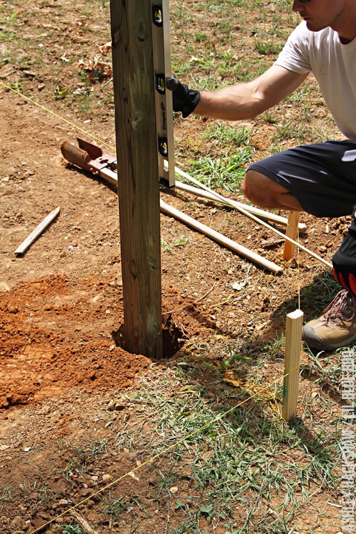 Lay Out and Dig a Post Hole