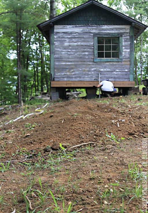 Fill Uneven Lawn Low Spots - the old depot project