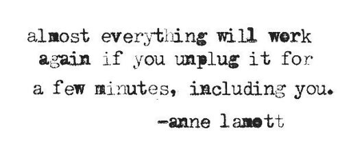 unplugging