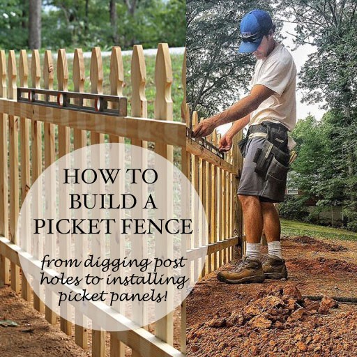 How To Build A Picket Fence Ashley, Build A Wooden Fence Panel