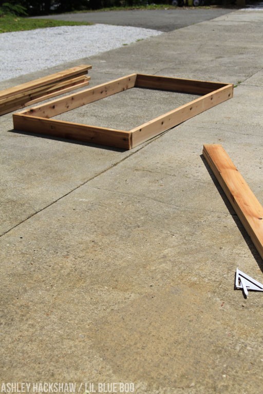 building DIY garden beds using chemical free wood