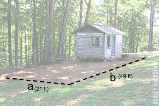 how to square a fence to a house