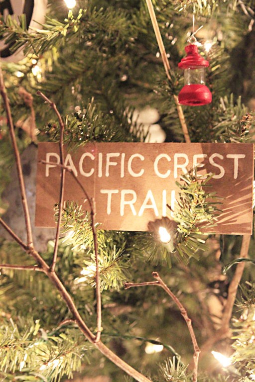 Vintage inspired Pacific Crest Trail Sign