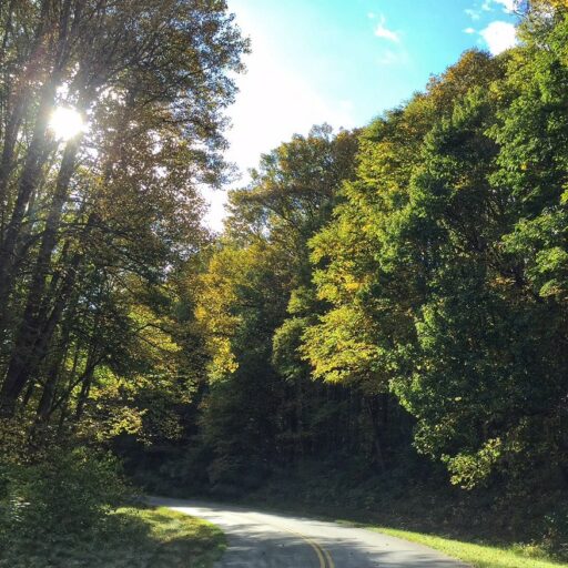 Almost the start of the Blue Ridge Parkway