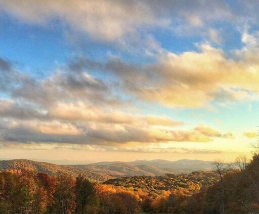 Fall Photography - Sunset in Linville Grandfather Mountain 