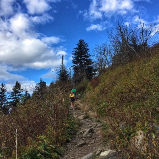 Hiking up Waterrock Knob to see the fall colors - Great Smoky Mountains 