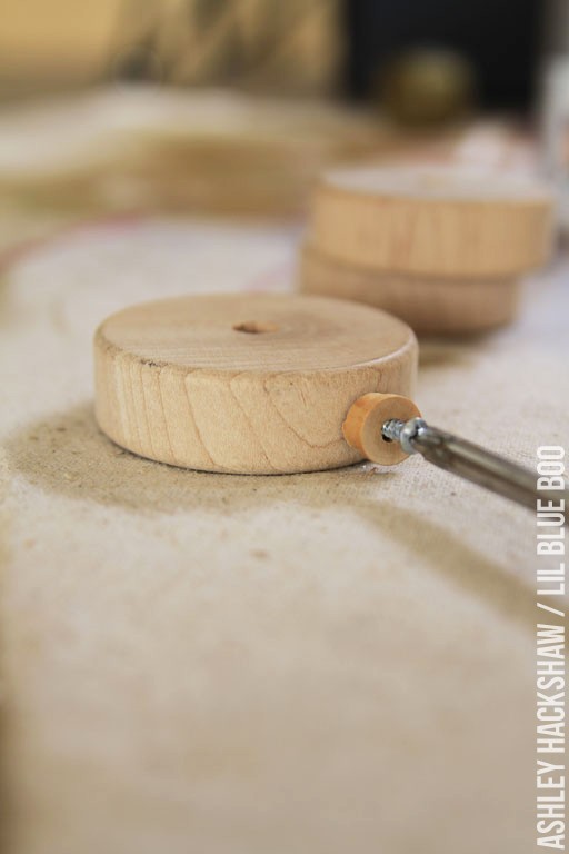 Making a handmade ornament for the tree