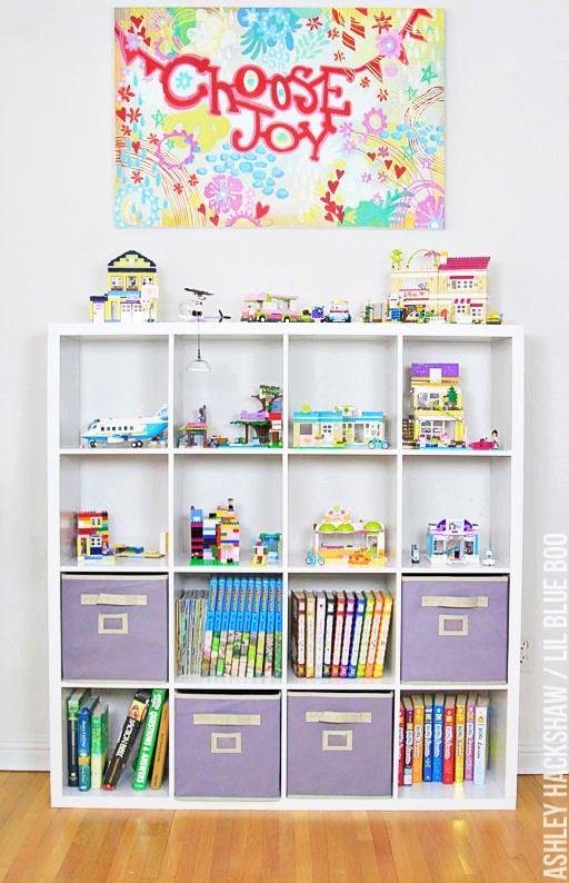 Lego Storage Ideas for Built Sets #michaelsmakers #diy kids room decor and organization 