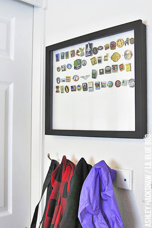 Storing awards and mementos - organization for kids room