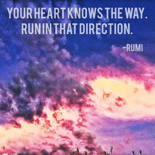 I Could Have Had it all - Rumi Quote Your Heart knows the way 