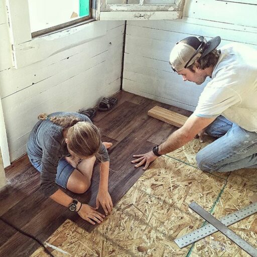 Chicken Coop Vinyl Floor