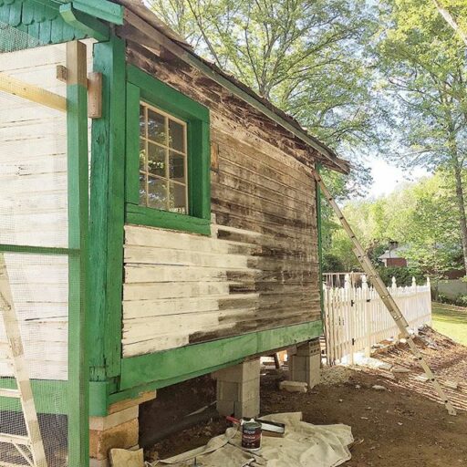 Chicken Coop Potting Shed Progress - the old depot