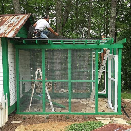 Chicken run and chicken coop progress