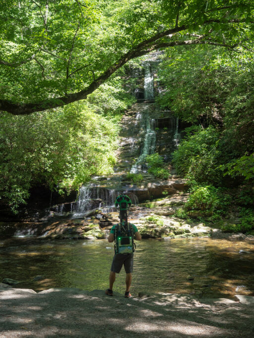 Deep Creek - Great Smoky Mountains Bryson City - Google Trekker 