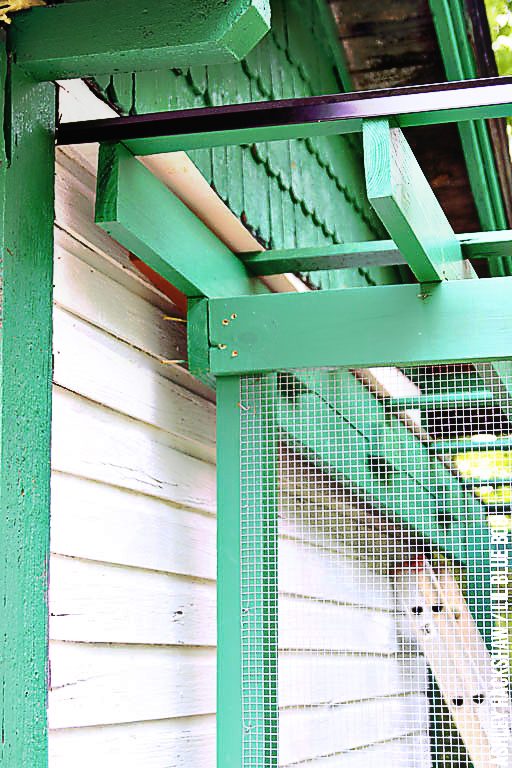 chicken coop roof construction and materials