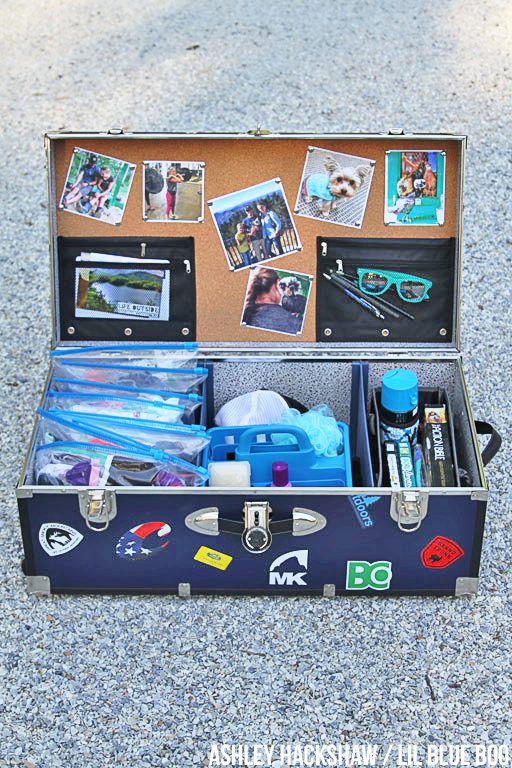 summer camp trunk decorating ideas