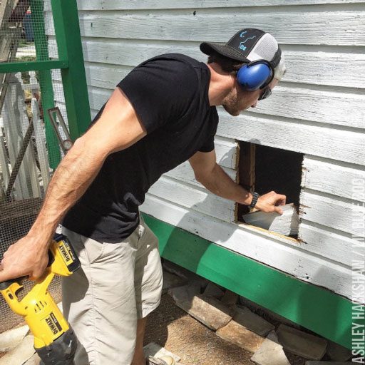 Building a chicken coop door