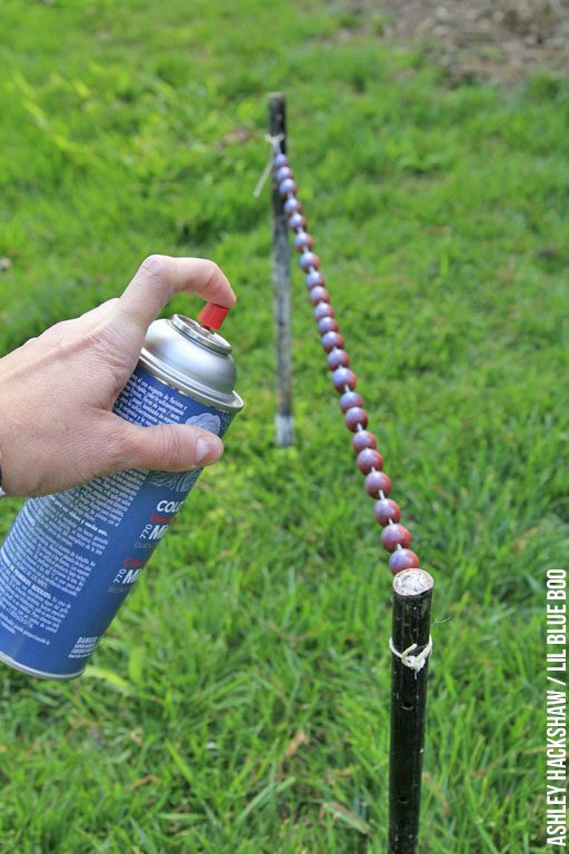 how to spray paint beads