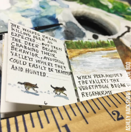 Tiny Handpainted Book