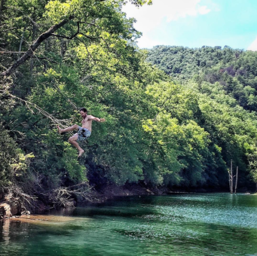 Swimming at Lake Fontana