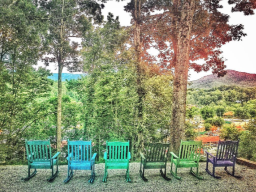painted rocking chairs