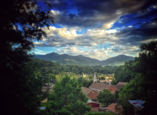 Smoky Mountain Sunsets - Bryson City from Hospital Hill